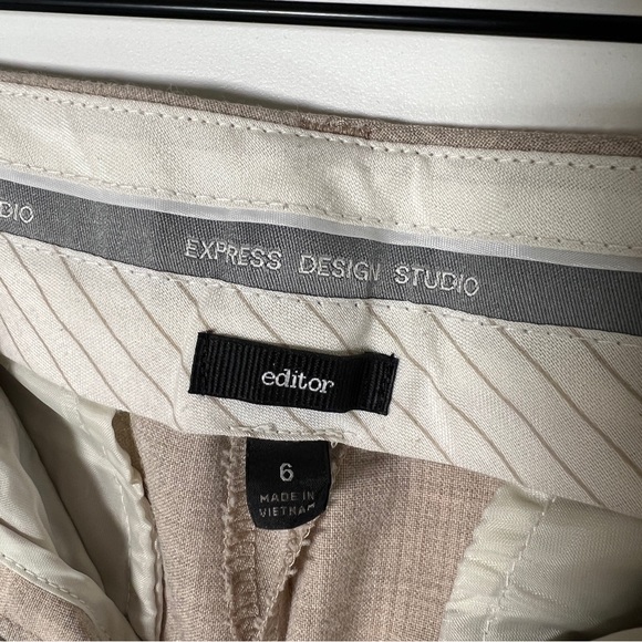 Express Design Studio editor, beige pants size 6 RN 55285 - Picture 7 of 11